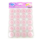 Baby Boy Baby Girl Print Seal Stickers, 1-Inch, 100-Count