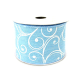 Stylish Swirl Canvas Ribbon, 2-1/2-inch, 10-yard