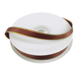 Satin Ribbon with Iridescent Edge, 3/8-Inch, 25 Yards