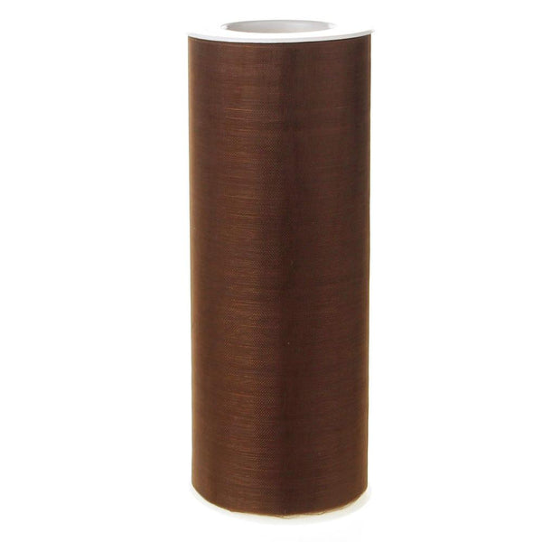 Organza Spool Roll, 6-Inch, 25 Yards, Brown