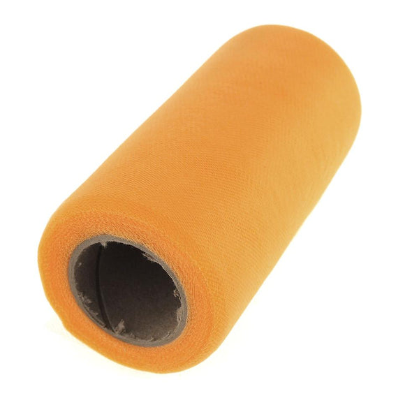 Premium American Tulle Spool Roll, Made in the USA, 6-Inch, 25 Yards, Buttercup