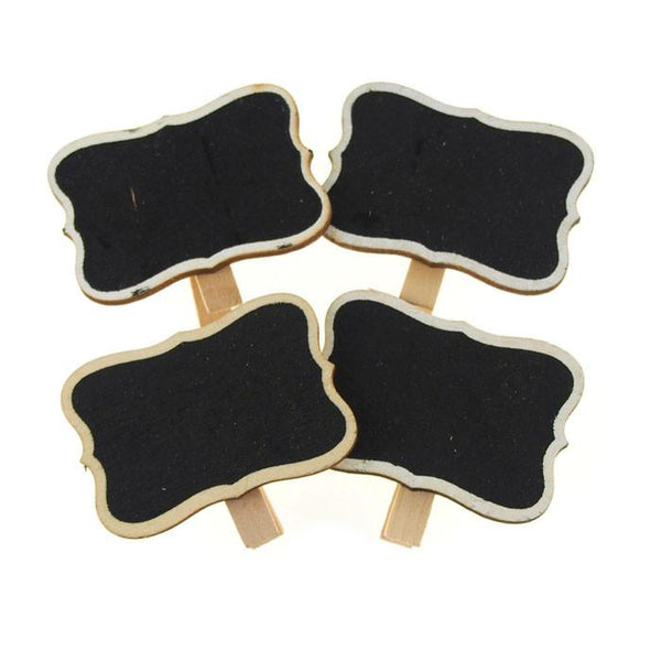 Chalkboard Tag Clothespins, Bracket, 1-3/4-inch, 4-Piece