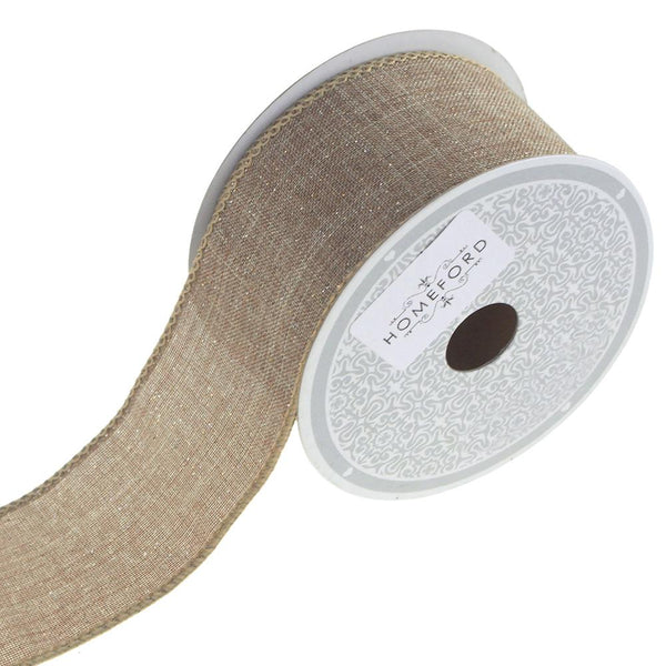 Canvas Glam Ribbon, 2-Inch, 10 Yards, Toffee