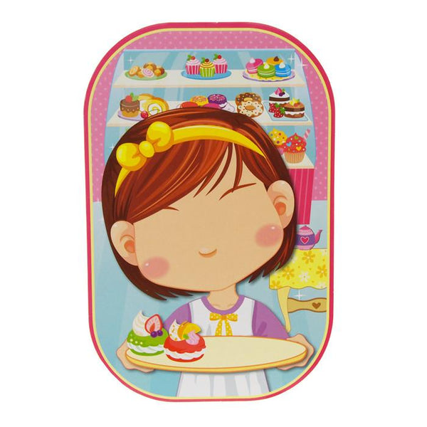 Funny Faces Sticker Set 3D, Girly Fun