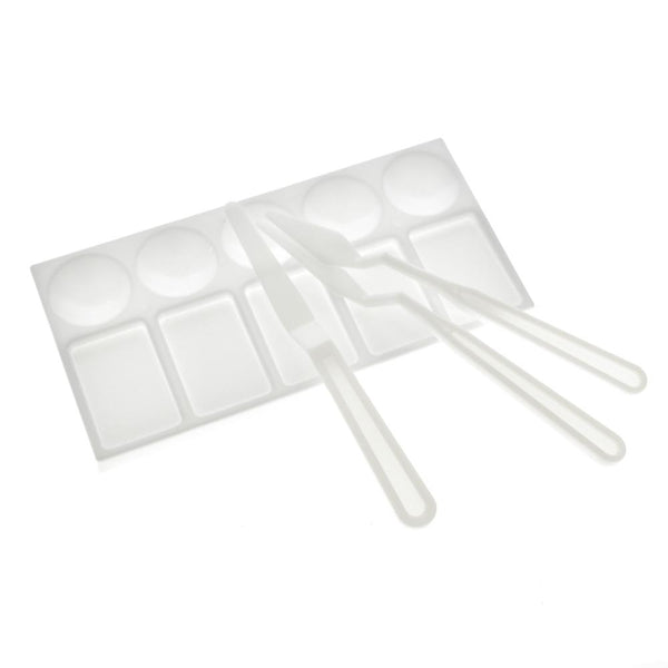 Painting Palette and Painter Knife Set, 4-Piece