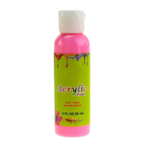 Acrylic Paint Bottle Non-Toxic, 60 mL, Pink