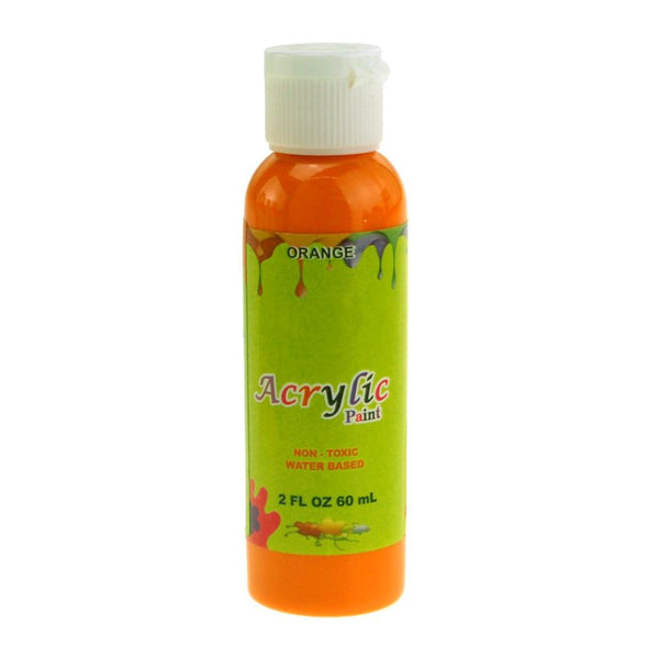 Acrylic Paint Bottle Non-Toxic, 60 mL, Orange