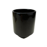 Cylinder Ceramic Pot with Base, 5-Inch