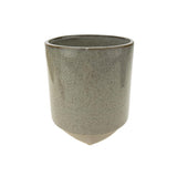 Cylinder Ceramic Pot with Base, 5-Inch