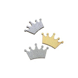 Royal Crown Glitter Wood Favors, 1-1/2-Inch