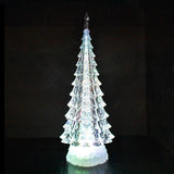 Color Changing Acrylic LED Christmas Tree Decoration, 12-1/2-Inch