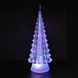 Color Changing Acrylic LED Christmas Tree Decoration, 12-1/2-Inch