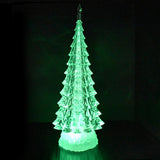 Color Changing Acrylic LED Christmas Tree Decoration, 12-1/2-Inch