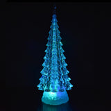 Color Changing Acrylic LED Christmas Tree Decoration, 12-1/2-Inch