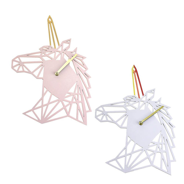 Geometric Unicorn Wall Clock, 16-1/2-Inch