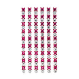 Rhinestone Embellishments Stickers, 6-Inch, 5-Strips
