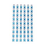 Rhinestone Embellishments Stickers, 6-Inch, 5-Strips