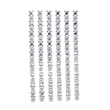 Rhinestone Embellishments Stickers, 6-Inch, 5-Strips