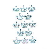 Royal High Crown Rhinestone Stickers, 1-Inch, 13-Count
