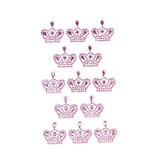 Royal High Crown Rhinestone Stickers, 1-Inch, 13-Count