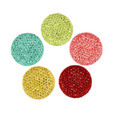 Round Self Adhesive Diamond Cluster Gems, 1-Inch, 10-Count