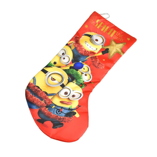 Despicable Me Minion Printed Stocking, Red, 18-Inch