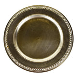 Beaded Trim Charger Plate, 14-Inch, 1-Count