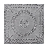 Galvanized Pressed Flower Sign, 10-Inch