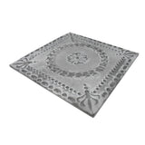 Galvanized Pressed Flower Sign, 10-Inch