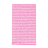 Round Adhesive Diamond Gem Stickers, 4mm