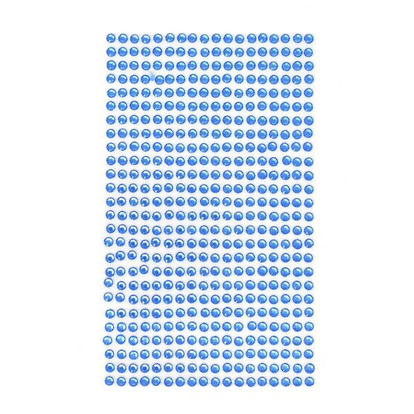 Round Adhesive Diamond Gem Stickers, 4mm, Sapphire