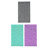 Round Adhesive Diamond Gem Stickers, 6mm