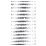 Round Adhesive Diamond Gem Stickers, 3mm