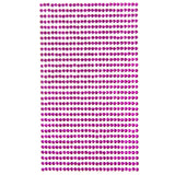 Round Adhesive Diamond Gem Stickers, 3mm