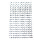 Round Adhesive Diamond Gem Stickers, 6mm