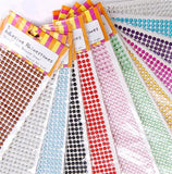 Self Adhesive Rhinestone Circle, 6mm, 72-count