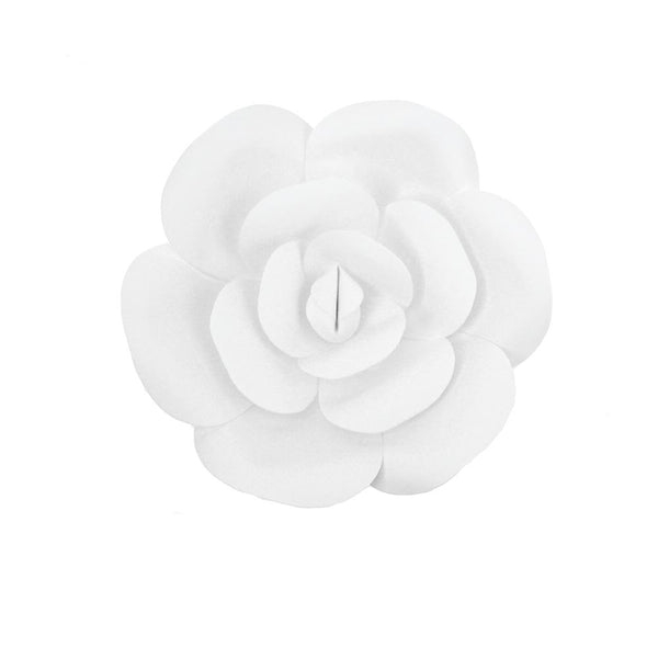 Paper Ranunculus Wall Flower, 7-3/4-Inch, White