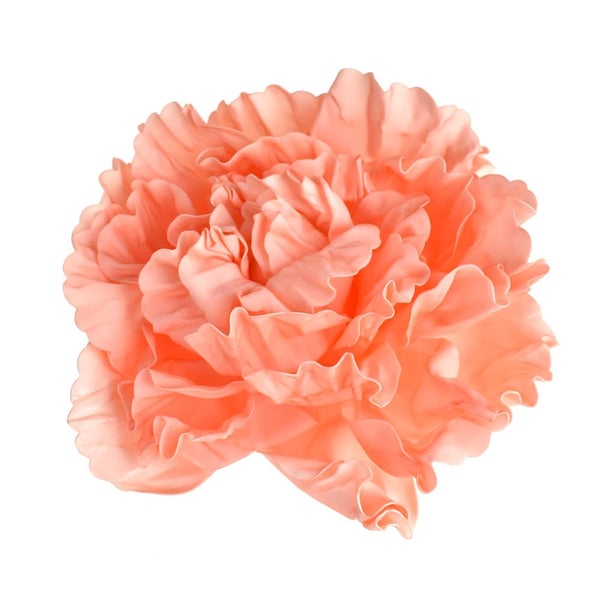 Large Scrunched Foam Wall Flowers, 19-Inch, Coral Peach