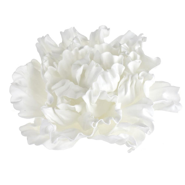 Large Scrunched Foam Wall Flowers, 19-Inch, White