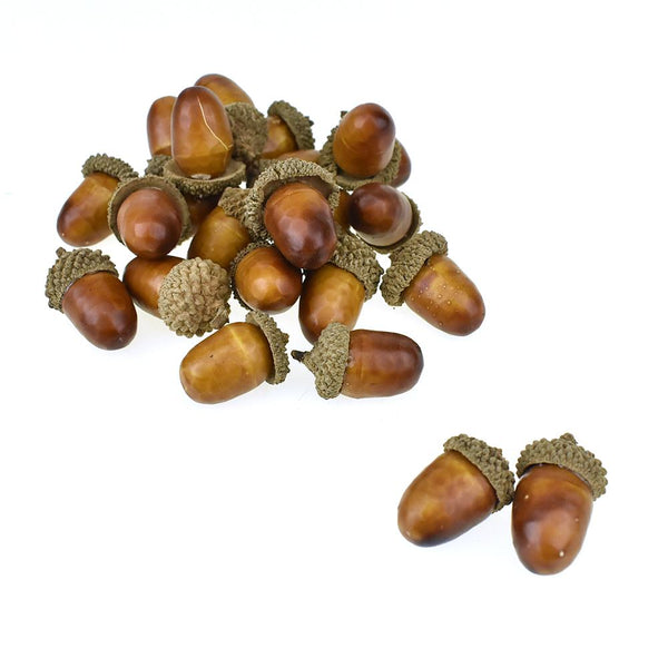 Artificial Loose Acorns, 1-Inch, 60-Count
