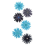Self Adhesive Paper Flowers 3D, 1-1/2-Inch, 6-Count