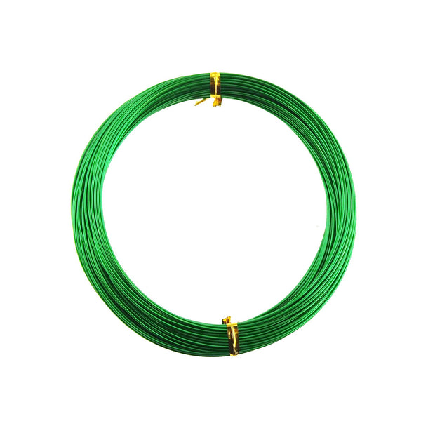Aluminum Wire Craft Metal, 18 Gauge, 1 mm, 15 Yards, Emerald Green
