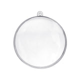 Fillable Plastic Clear Oval Ornament, 2-3/4-Inch, 12-Count