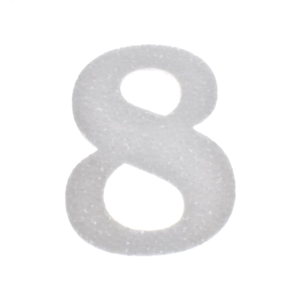 Craft Styrofoam Number Cut Out "8", 4-3/4-Inch, 12-Count