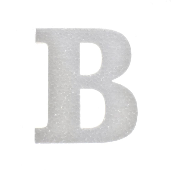 Craft Styrofoam Letter Cut Out "B", 4-3/4-Inch, 12-Count