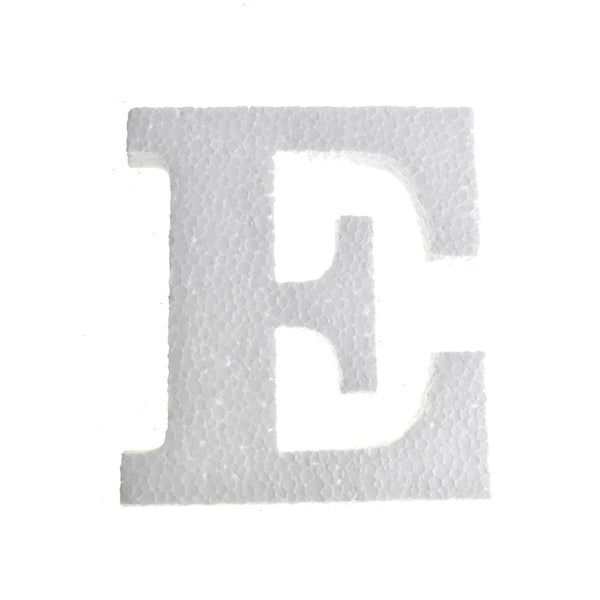 Craft Styrofoam Letter Cut Out "E", 4-3/4-Inch, 12-Count