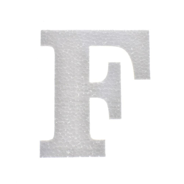 Craft Styrofoam Letter Cut Out "F", 4-3/4-Inch, 12-Count