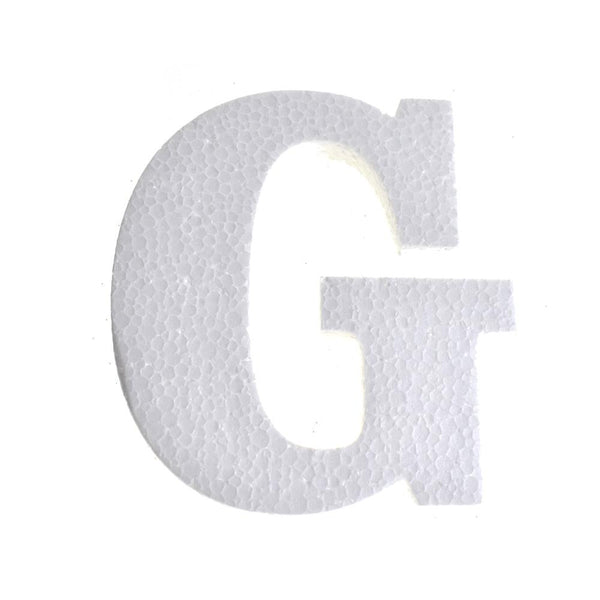 Craft Styrofoam Letter Cut Out "G", 4-3/4-Inch, 12-Count
