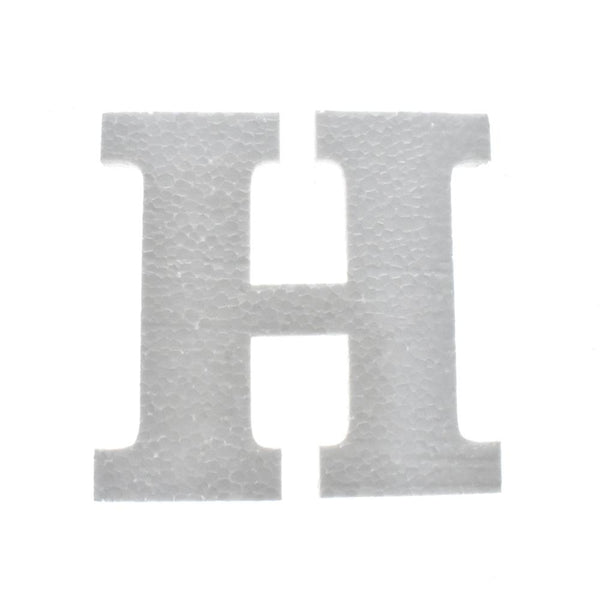 Craft Styrofoam Letter Cut Out "H", 4-3/4-Inch, 12-Count