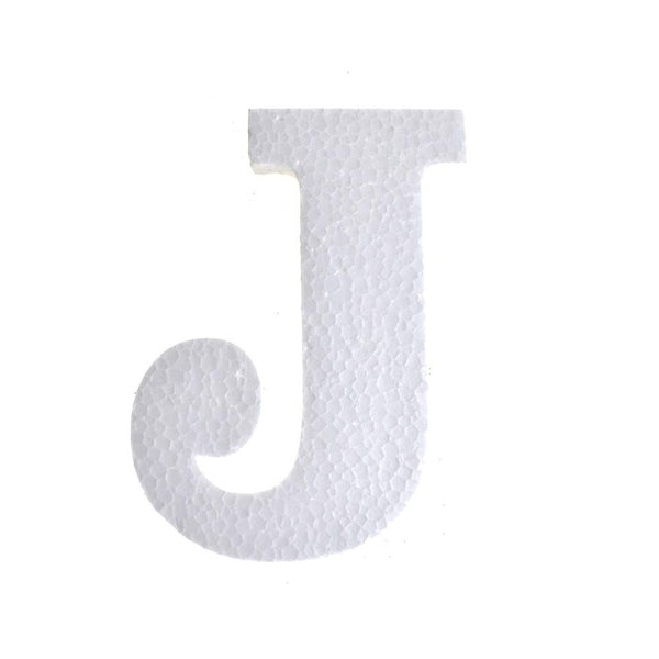 Craft Styrofoam Letter Cut Out "J", 4-3/4-Inch, 12-Count